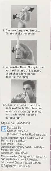 Derinide Aq Nasal Spray 10ml