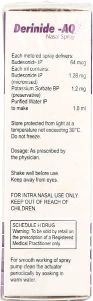 Derinide Aq Nasal Spray 10ml