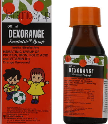 Dexorange Orange Flavour Paediatric Bottle Of 60ml Syrup