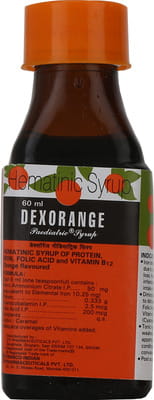 Dexorange Orange Flavour Paediatric Bottle Of 60ml Syrup