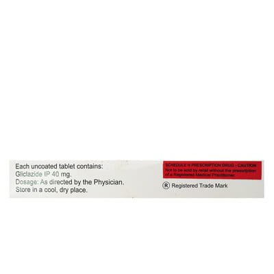 Diabend 40mg Strip Of 10 Tablets