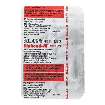 Diabend M Strip Of 10 Tablets