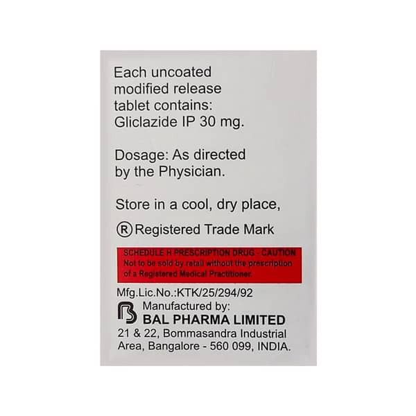 Diabend Mr 30Mg Strip Of 10 Tablets