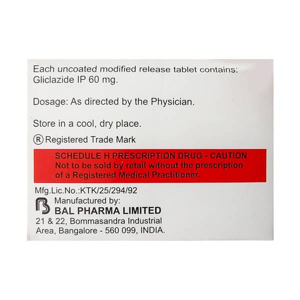 Diabend Mr 60mg Strip Of 10 Tablets