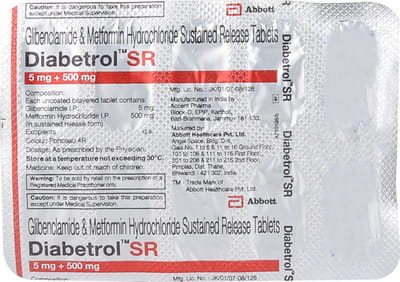Diabetrol Sr Strip Of 10 Tablets