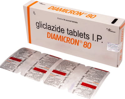 Diamicron 80mg Strip Of 10 Tablets