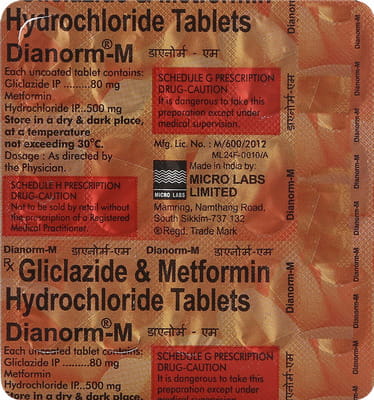 Dianorm M Strip Of 15 Tablets