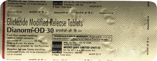 Dianorm Od 30mg Strip Of 10 Tablets