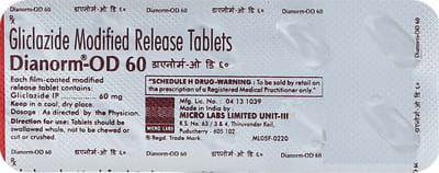 Dianorm Od 60mg Strip Of 10 Tablets