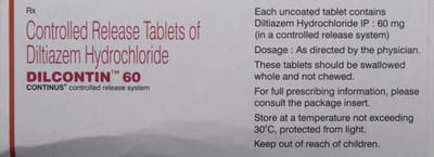 Dilcontin 60mg Strip Of 10 Tablets