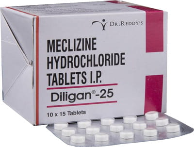 Diligan 25mg Strip Of 15 Tablets