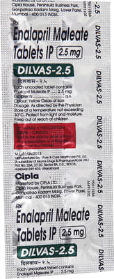 Dilvas 2.5mg Strip Of 10 Tablets