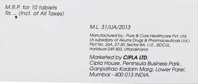 Dilvas 2.5mg Strip Of 10 Tablets