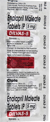 Dilvas 5mg Strip Of 10 Tablets