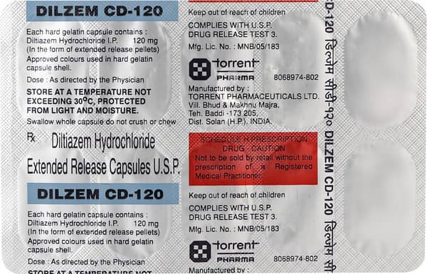 Dilzem Cd 120mg Strip Of 10 Capsules