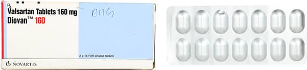 Diovan 160mg Strip Of 14 Tablets