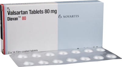Diovan 80mg Strip Of 14 Tablets