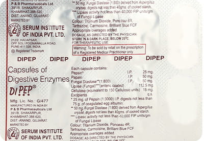 Dipep Strip Of 10 Capsules