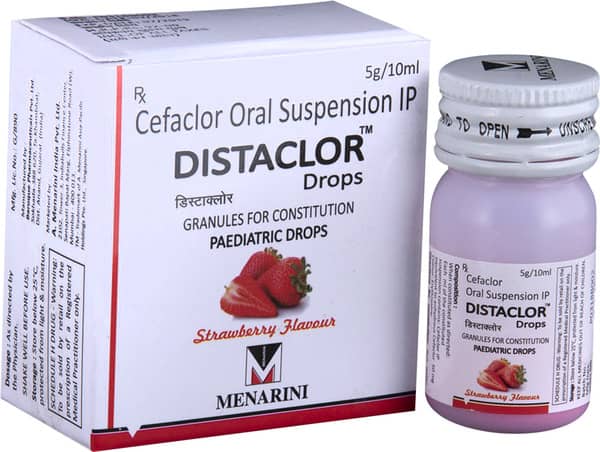 Distaclor Strawberry Flavour Drops 10Ml