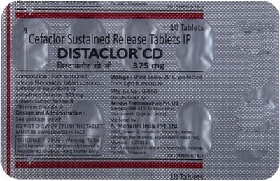 Distaclor Cd 375mg Strip Of 10 Tablets