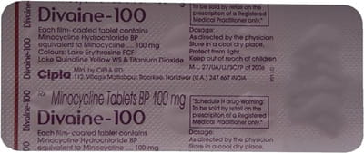 Divaine 100mg Strip Of 10 Tablets