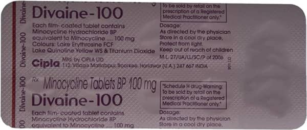 Divaine 100mg Strip Of 10 Tablets