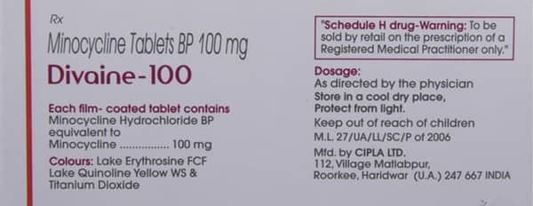 Divaine 100mg Strip Of 10 Tablets