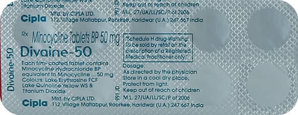Divaine 50mg Strip Of 10 Tablets