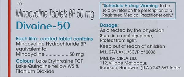 Divaine 50mg Strip Of 10 Tablets