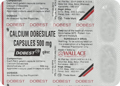Dobest 500mg Strip Of 10 Capsules