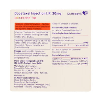 Docetere 20mg Injection 1.5ml