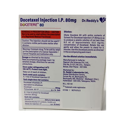 Docetere 80mg Injection 6ml