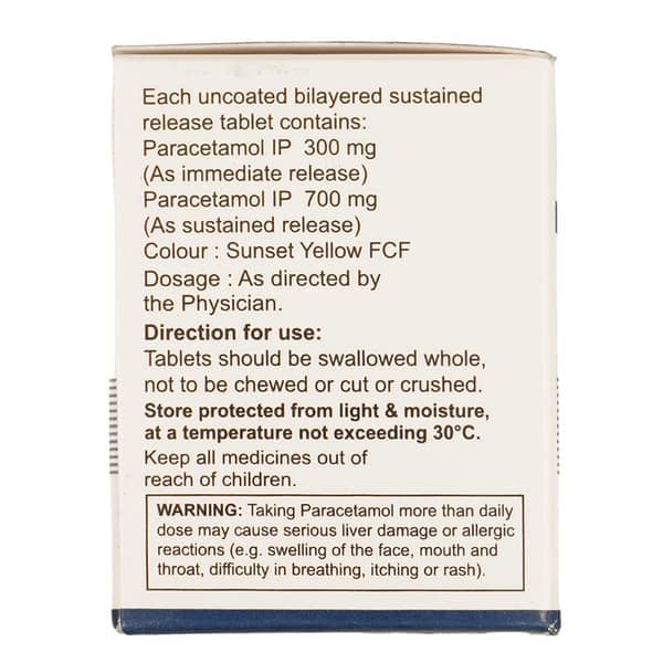 Dolo 1000mg Strip Of 10 Tablets