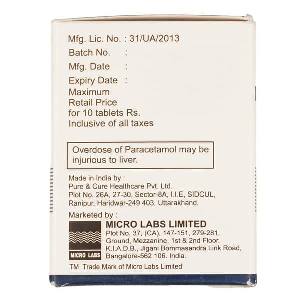 Dolo 1000mg Strip Of 10 Tablets