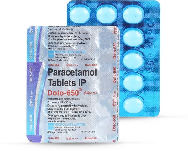 Dolo 650Mg Strip Of 15 Tablets