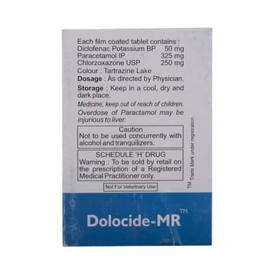 Dolocide Mr Strip Of 10 Tablets