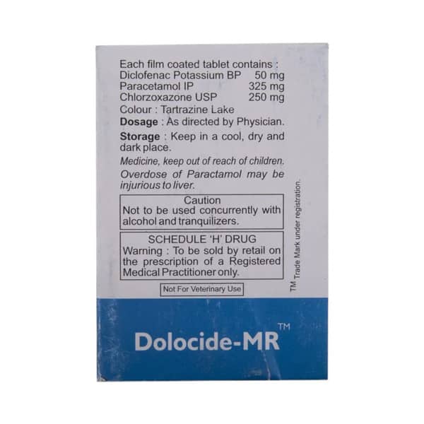 Dolocide Mr Strip Of 10 Tablets