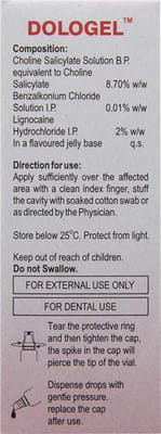Dologel Bottle Of 15gm Mouth Gel