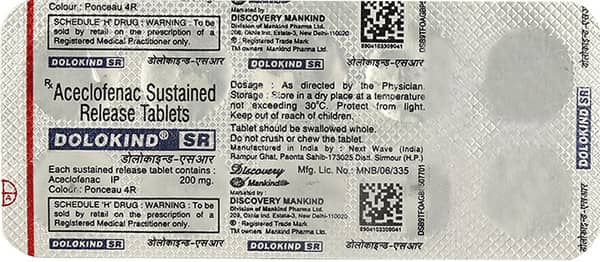 Dolokind Sr 200mg Strip Of 10 Tablets