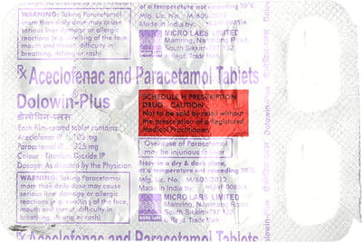 Dolowin Plus Strip Of 10 Tablets