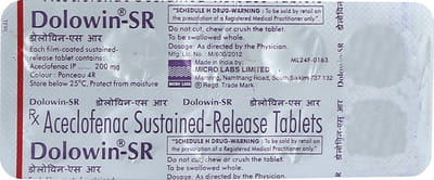 Dolowin Sr 200mg Strip Of 10 Tablets