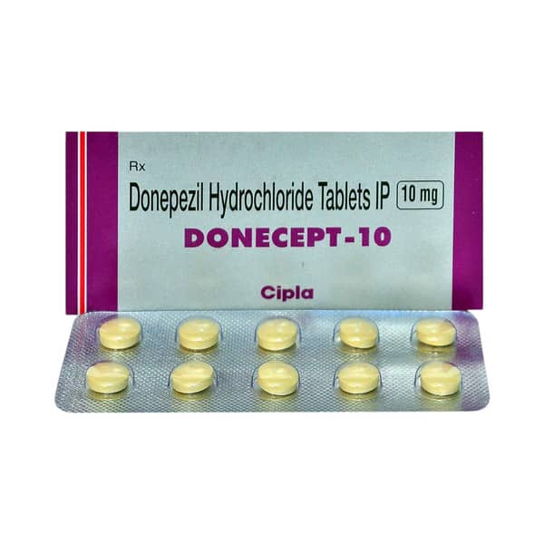 Donecept 10mg Strip Of 10 Tablets