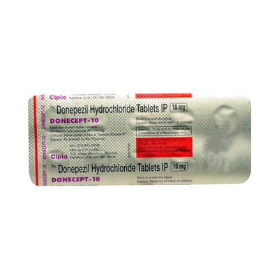 Donecept 10mg Strip Of 10 Tablets