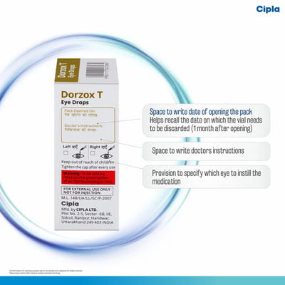 Dorzox T Bottle Of 5ml Eye Drops