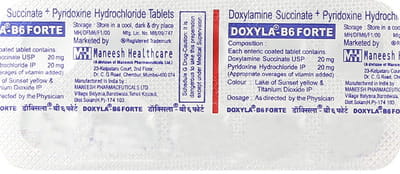Doxyla B6 Forte Strip Of 10 Tablets