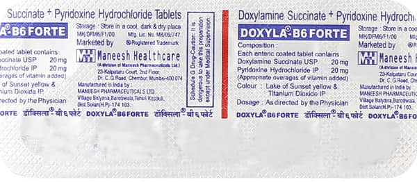 Doxyla B6 Forte Strip Of 10 Tablets
