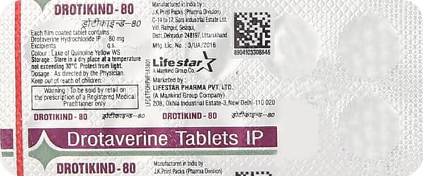 Drotikind 80mg Strip Of 10 Tablets