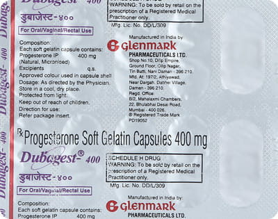 Dubagest 400mg Strip Of 10 Capsules