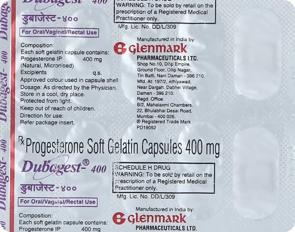 Dubagest 400Mg Strip Of 10 Capsules