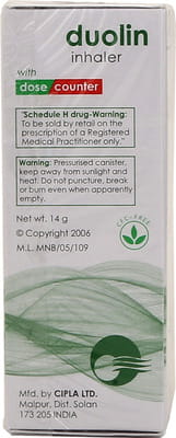 Duolin 20/50mcg Box Of 200md Metered Dose Inhaler